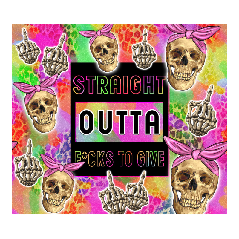 Straight Outta Fucks To Give Long Sleeve Tee by TumblerDesignByShophia | Teevron