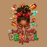 Santa's Favorite Dental Squad Afro Messy Bun Vintage Hoodie | Teevron