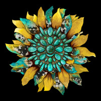 Sunflower With Gemstone And Cowhide Urban Hoodie | Teevron