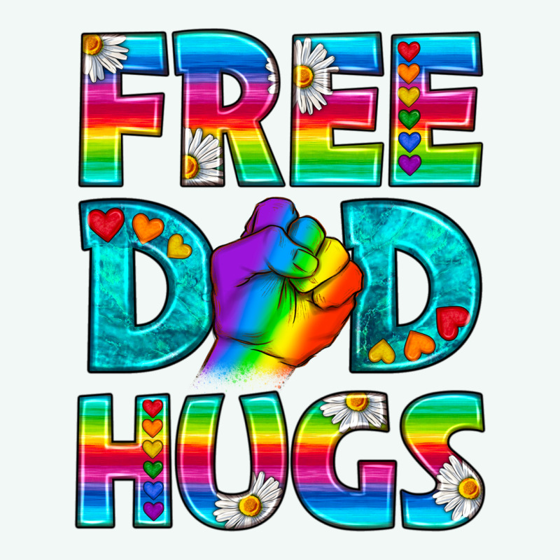 Pride Lgbtq Free Dad Hugs Premium Hoodie by BundleAndBundleShop | Teevron
