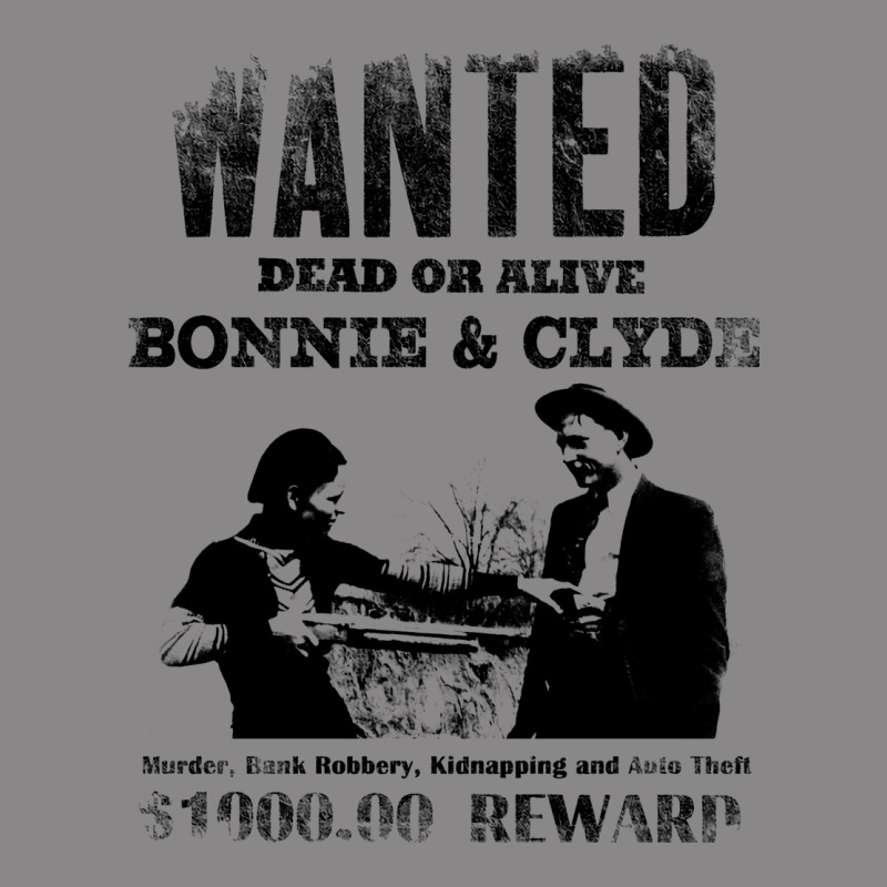 Wanted Bonnie And Clyde, Distressed Vintage Tee by lanVoArt | Teevron