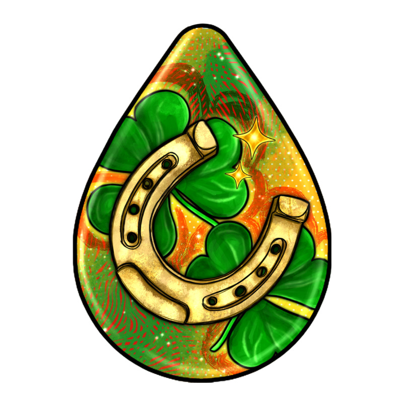 St.patrick's Teardrop Earrings Premium Hoodie by FaDigitalArtStudio | Teevron