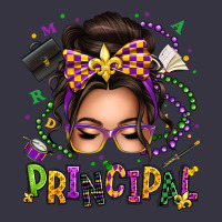 Mardi Gras Principal Caucasian Messy Bun Vintage Hoodie | Teevron