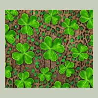 Saint Patricks Day Shamrock And Leopard Long Sleeve Tee | Teevron