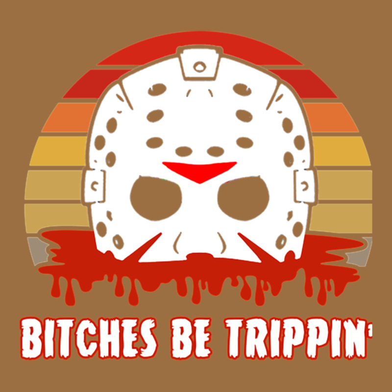 Halloween Bitches Be Trippin Jason Mask Vintage Tee by lanVoArt | Teevron