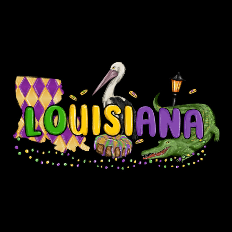 Louisiana Mardi Gras Heavy Core Tee by MaliasSmallBusiness | Teevron