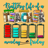 Battery Life Of A Teacher Monday Friday Vintage Hoodie | Teevron