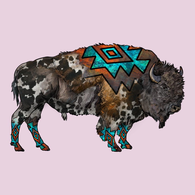 Cowhide Bison Ladies Tee by RanaPortraitStore | Teevron