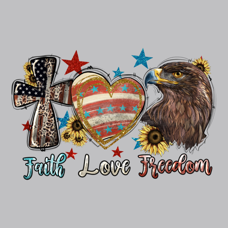 Faith Love Freedom 4th Of July Long Sleeve Tee by HowdyJamesFarm | Teevron