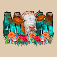 Cow Mom Turquoise Tooled Leather Flowers Heavyweight Sweatshirt | Teevron