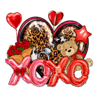 xo xo with leopard and cowhide heart | Teevron