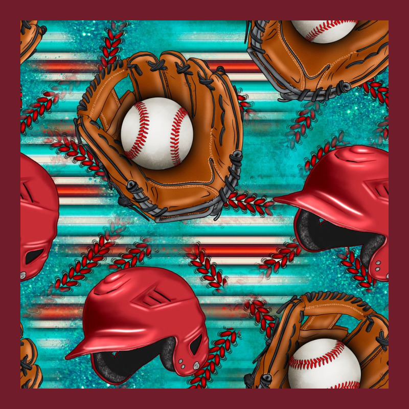 Baseball Helmet And Glove With Serape Seamless Pattern Zipper Hoodie by BundleAndBundleShop | Teevron