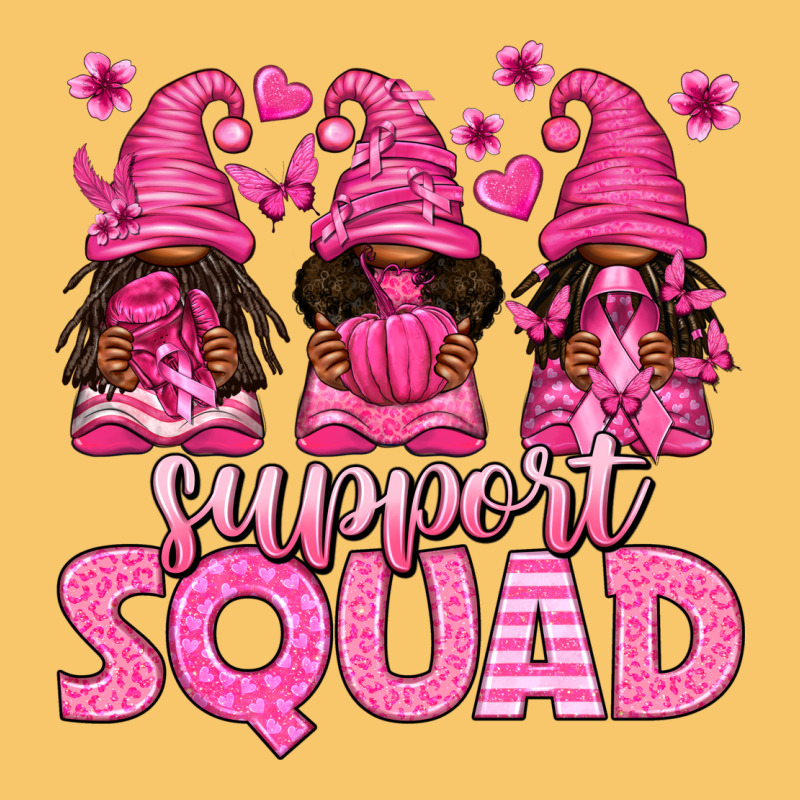 Breast Cancer Afro Gnomies Support Squad Vintage Hoodie by texasbilliewilder | Teevron