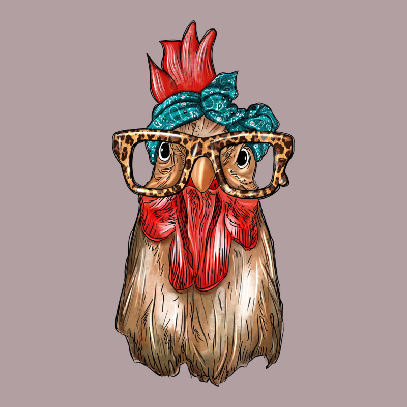 Chicken With Bandana And Leopard Vintage Hoodie by texasbilliewilder | Teevron