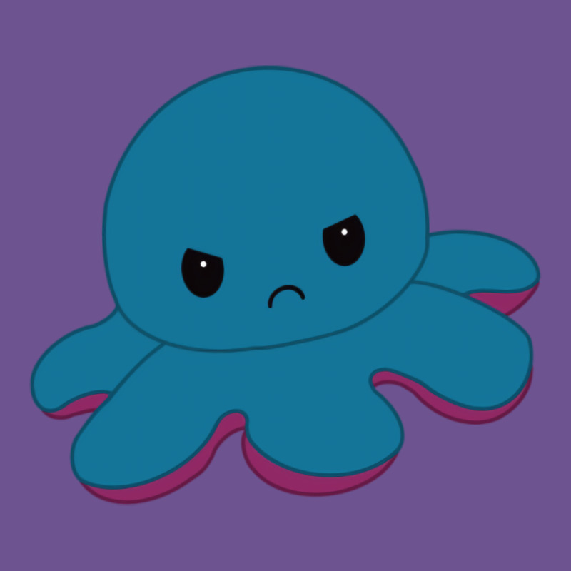 Angry Blue Moody Reversible Octopus Vintage Tee by lanVoArt | Teevron