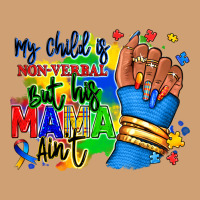 My Child Is Non Verbal But His Mama Aint Afro Vintage Tee | Teevron