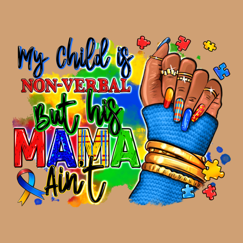 My Child Is Non Verbal But His Mama Aint Afro Vintage Tee by RanaPortraitStore | Teevron