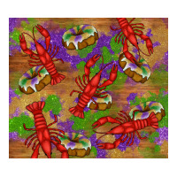 mardi gras crawfish king cake | Teevron