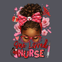 One Loved Nurse Afro Messy Bun Vintage Hoodie | Teevron