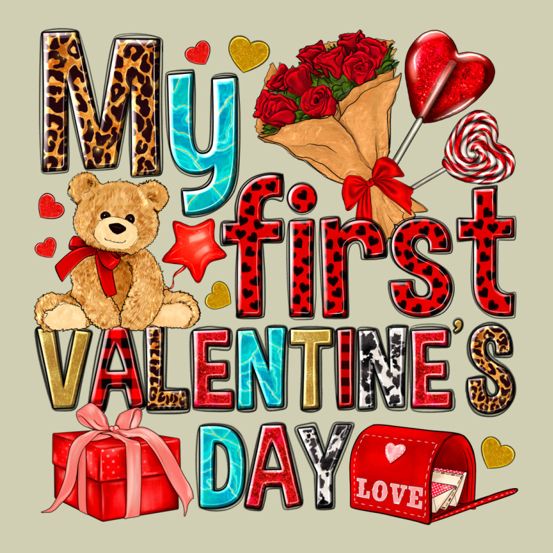 My First Valentines Day Heavy Core Tee by NancyCooperArtShop | Teevron