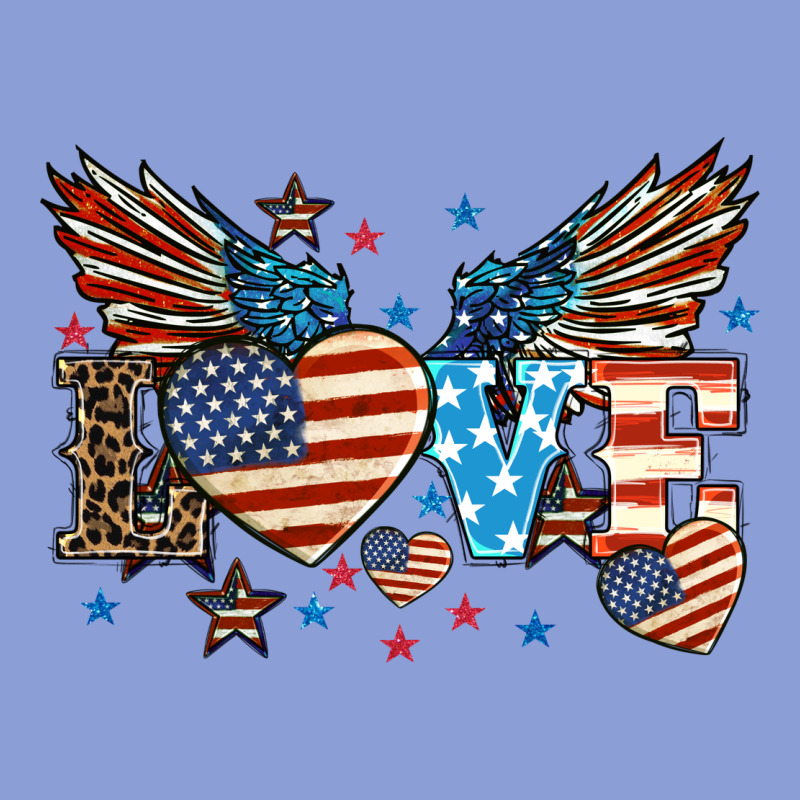 Love America Wings 4th Of July Long Sleeve Tee by HowdyJamesFarm | Teevron