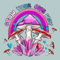 Grow Your Own Way Crystal And Mushroom Heavy Core Tee | Teevron