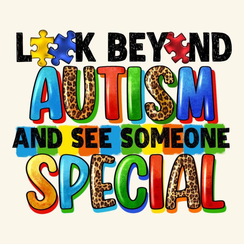 Look Beyond Autism And See Someone Special Premium Hoodie by FaDigitalArtStudio | Teevron