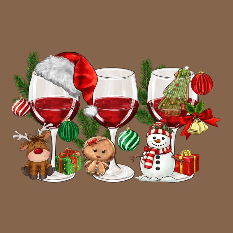 Christmas Wine Glasses Premium Tee by MaliasSmallBusiness | Teevron