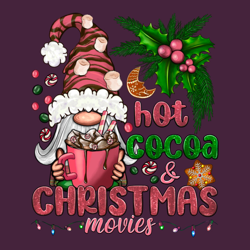 Pink Christmas Hot Cocoa And Christmas Movies Premium Tee by NancyCooperArtShop | Teevron