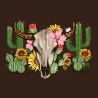 Bull Skull With Cactus Heavy Core Tee | Teevron