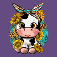 Cute Cow With Sunflower And Leopard Vintage Hoodie | Teevron