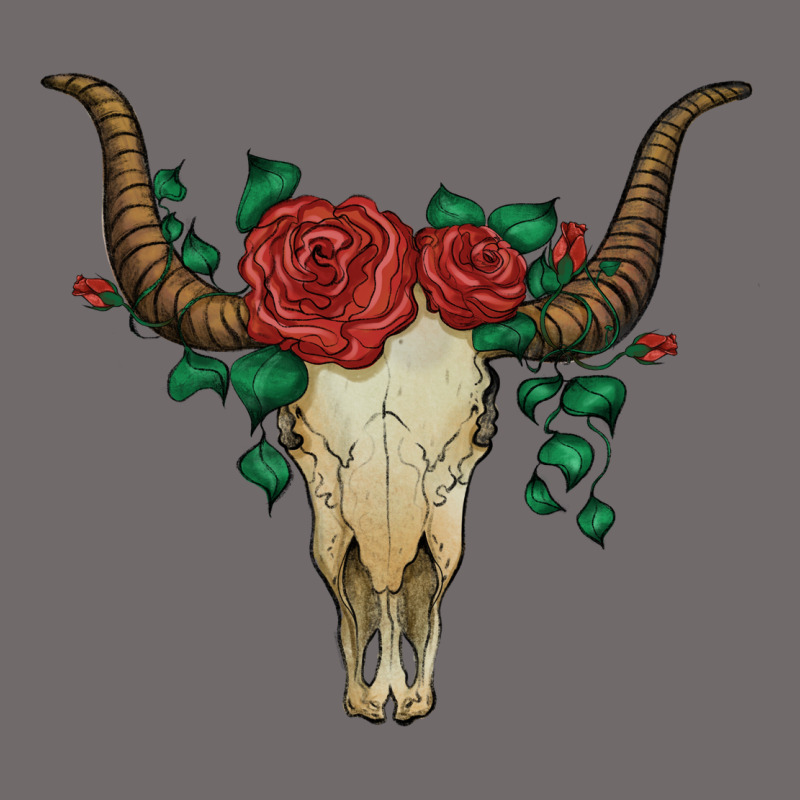 Bull Skull With Roses Urban Hoodie by Artiststas | Teevron