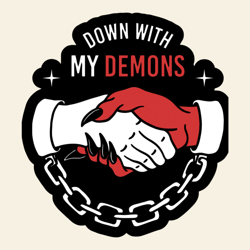 Awesome Down With My Demons  For Gift Adult And Kids Men Women  2021 Vintage Tee by lanVoArt | Teevron