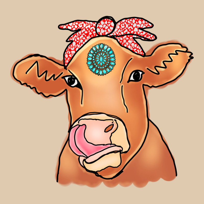 Cow  Turquoise Heavyweight Sweatshirt by CowCowDesign | Teevron