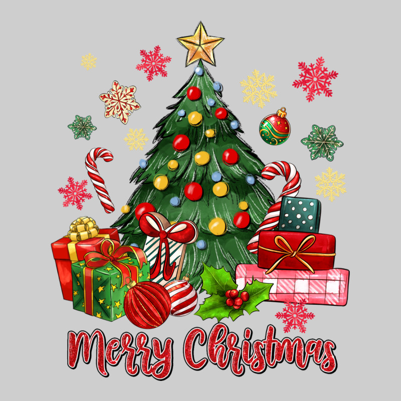 Merry Christmas Tree With Gift Box Premium Tee by MaliasSmallBusiness | Teevron