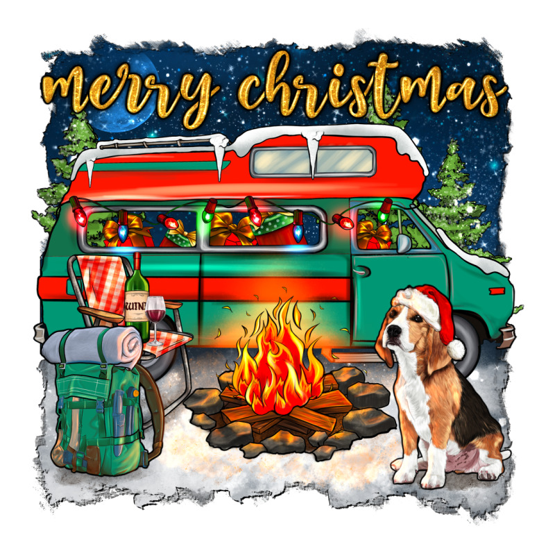 Merry Christmas With Camper Van Premium Tee by NancyCooperArtShop | Teevron