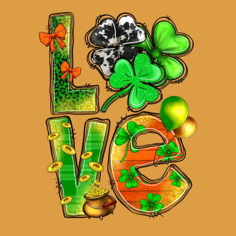 St.patrick Love With Clover Urban Heavy Tee by NancyCooperArtShop | Teevron