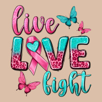 Live Love Fight Breast Cancer Urban Heavy Tee | Teevron