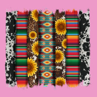 Cowhıde Aztec Serape Wıth Leopard And Sunflowers Brushstroke Urban Hoodie | Teevron