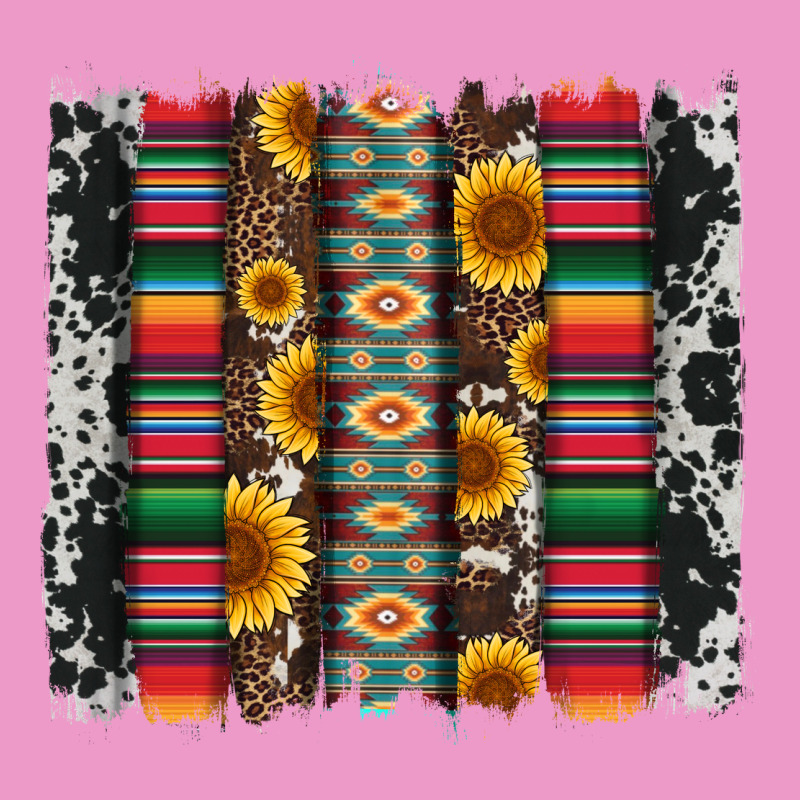 Cowhıde Aztec Serape Wıth Leopard And Sunflowers Brushstroke Urban Hoodie by Artiststas | Teevron