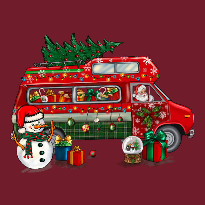 Christmas Santa Claus With Retro Van Zipper Hoodie by BundleAndBundleShop | Teevron