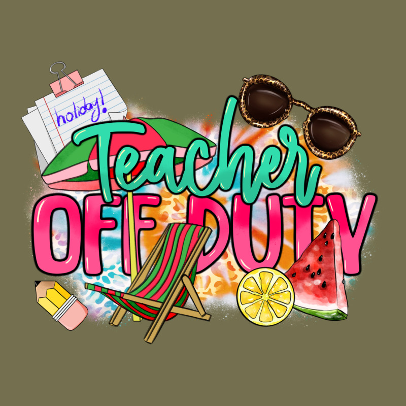 Teacher Off Duty Vintage Hoodie by NancyCooperArtShop | Teevron