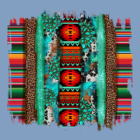 Serape Aztec Leopard And Turquoise Glitter With Gemstone Brushstroke Urban Hoodie | Teevron