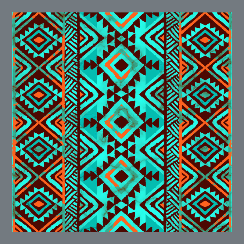 Aztec Turquoise Pattern Heavyweight Sweatshirt by CowCowDesign | Teevron
