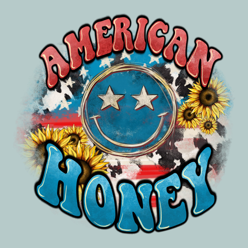 American Honey Smiley Heavy Core Tee by NancyCooperArtShop | Teevron