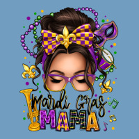 Mardi Gras Mama Messy Bun Urban Heavy Tee | Teevron
