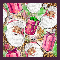 Pink Christmas Santa Claus And Gift Box Premium Tee | Teevron