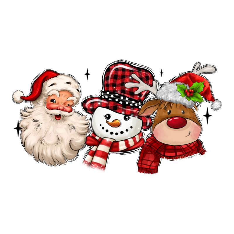 Santa Snowman Reindeer Premium Tee by MaliasSmallBusiness | Teevron