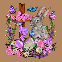 Easter Eggs And Bunny With Cross Easter Day Long Sleeve Tee | Teevron