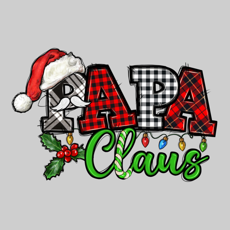 Papa Claus With Christmas Lights And Mistletoe Premium Tee by NancyCooperArtShop | Teevron